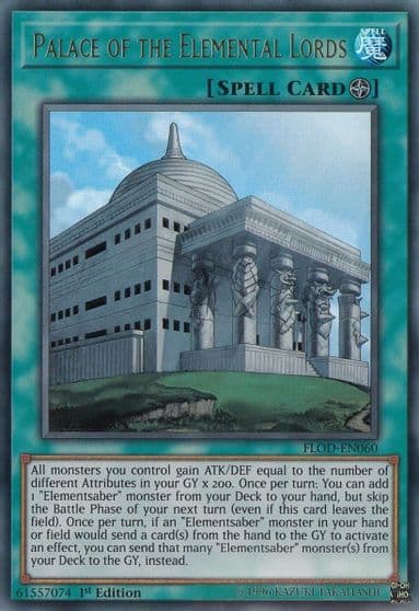 Palace of the Elemental Lords Flames of Destruction Yu-Gi-Oh! card