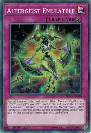 Altergeist Emulatelf Flames of Destruction Yu-Gi-Oh! card