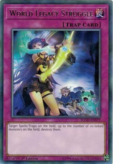 World Legacy Struggle Flames of Destruction Yu-Gi-Oh! card