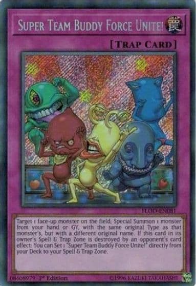 Super Team Buddy Force Unite Flames of Destruction Yu-Gi-Oh! card