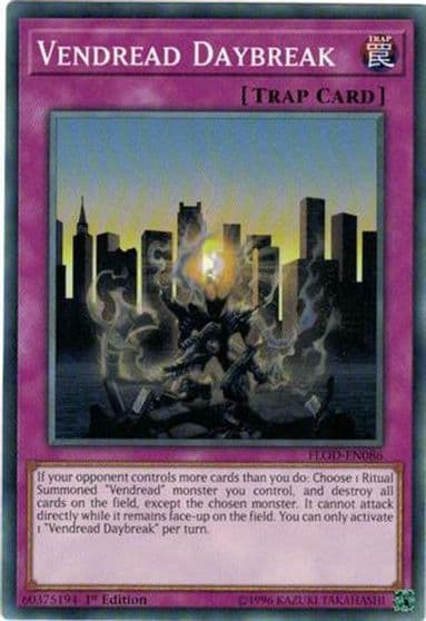 Vendread Daybreak Flames of Destruction Yu-Gi-Oh! card