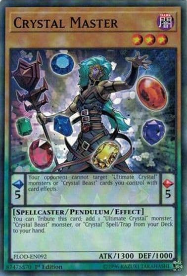 Crystal Master Flames of Destruction Yu-Gi-Oh! card