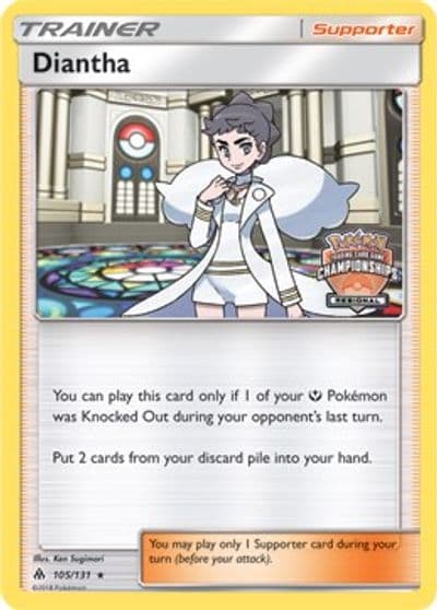Diantha (Regional Championships) League & Championship Cards Pokemon card
