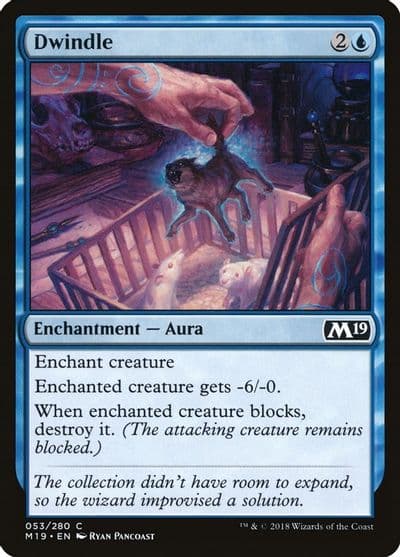 Dwindle Core Set 2019 Magic card