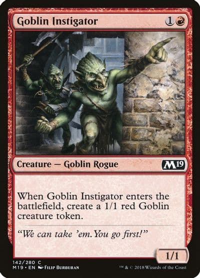 Goblin Instigator Core Set 2019 Magic card