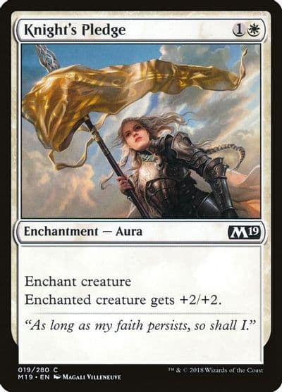 Knights Pledge Core Set 2019 Magic card