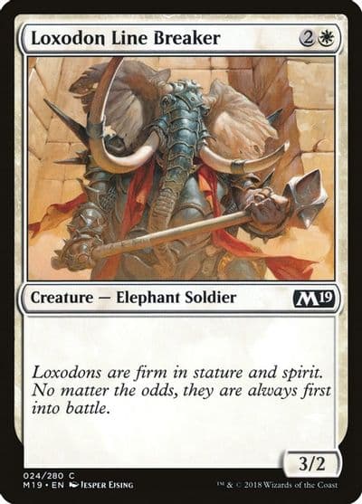 Loxodon Line Breaker Core Set 2019 Magic card