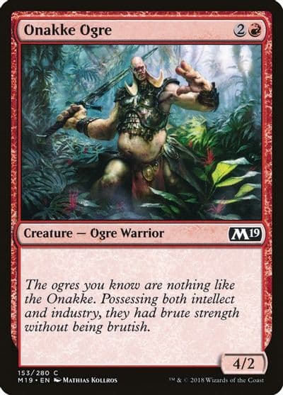 Onakke Ogre Core Set 2019 Magic card