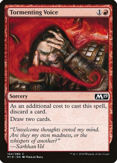 Tormenting Voice Core Set 2019 Magic card