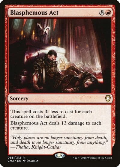 Blasphemous Act Commander Anthology Volume II Magic card