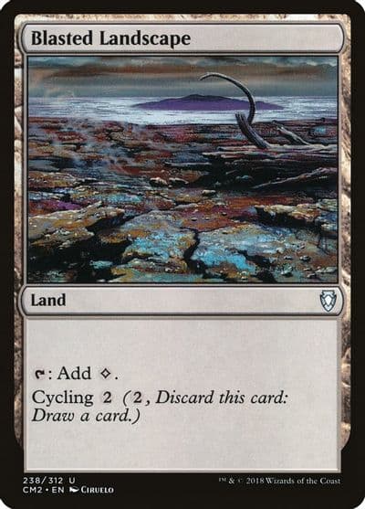 Blasted Landscape Commander Anthology Volume II Magic card