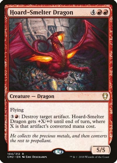 Hoard Smelter Dragon Commander Anthology Volume II Magic card