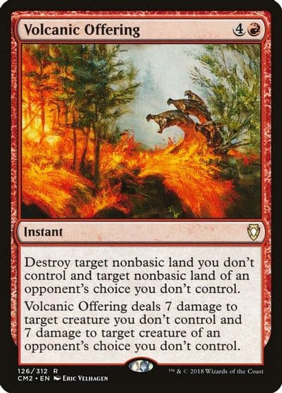 Volcanic Offering Commander Anthology Volume II Magic card