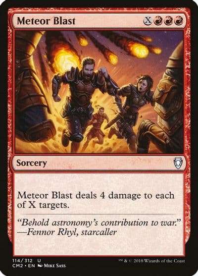 Meteor Blast Commander Anthology Volume II Magic card