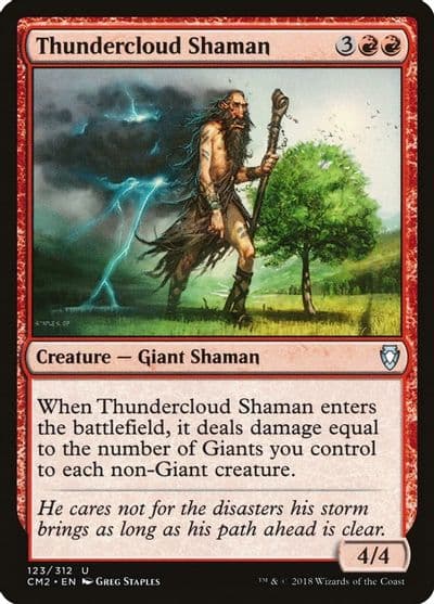 Thundercloud Shaman Commander Anthology Volume II Magic card