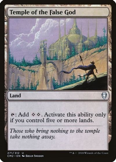 Temple of the False God 271 Commander Anthology Volume II Magic card