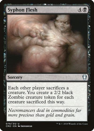 Syphon Flesh Commander Anthology Volume II Magic card