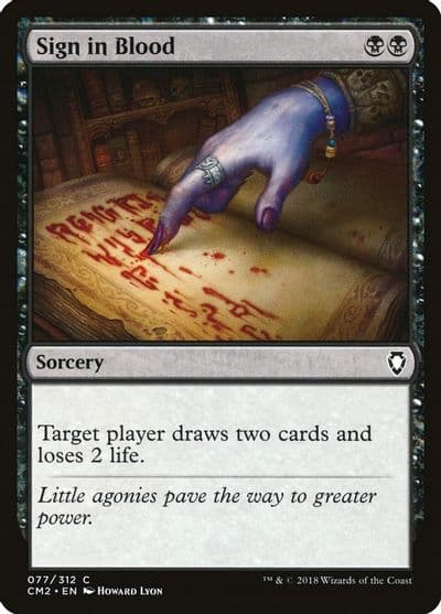 Sign in Blood Commander Anthology Volume II Magic card