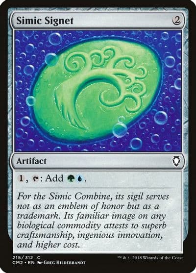 Simic Signet 215 Commander Anthology Volume II Magic card