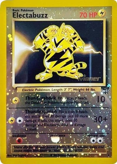 Electabuzz - 1 [Winner] Best of Promos Pokemon card