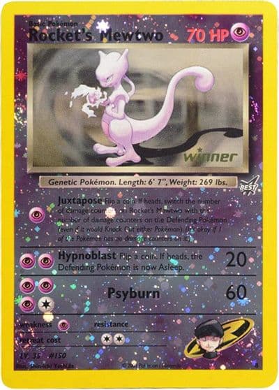Rocket's Mewtwo - 8 [Winner] Best of Promos Pokemon card