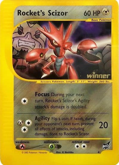 Rocket's Scizor - 4 [Winner] Best of Promos Pokemon card