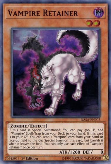 Vampire Retainer Dark Saviors Yu-Gi-Oh! card