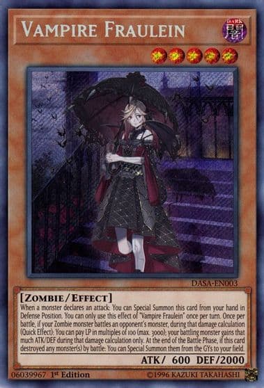 Vampire Fraulein Dark Saviors Yu-Gi-Oh! card