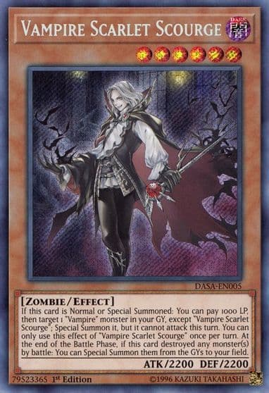 Vampire Scarlet Scourge Dark Saviors Yu-Gi-Oh! card