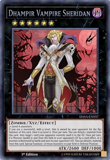 Dhampir Vampire Sheridan Dark Saviors Yu-Gi-Oh! card