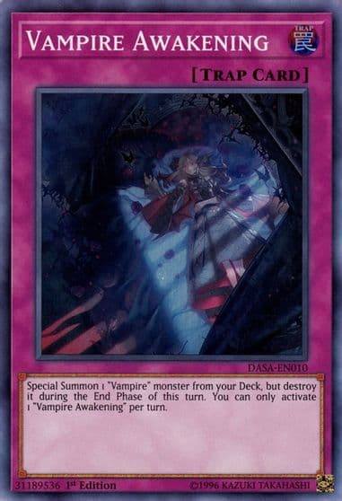 Vampire Awakening Dark Saviors Yu-Gi-Oh! card