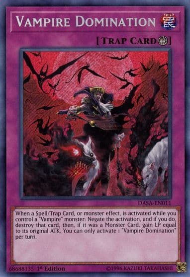 Vampire Domination Dark Saviors Yu-Gi-Oh! card