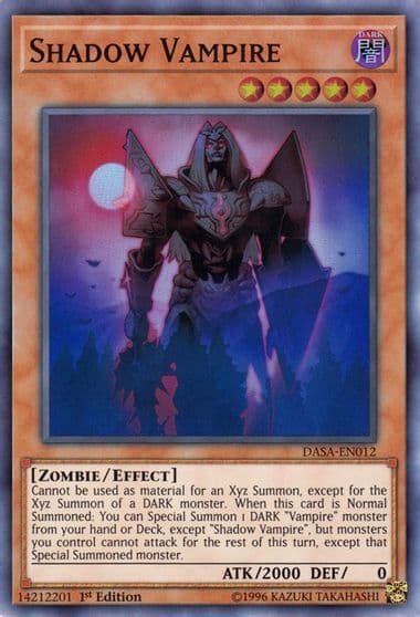 Shadow Vampire Dark Saviors Yu-Gi-Oh! card