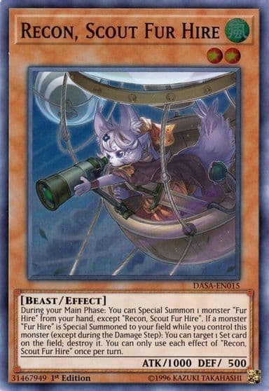 Recon Scout Fur Hire Dark Saviors Yu-Gi-Oh! card