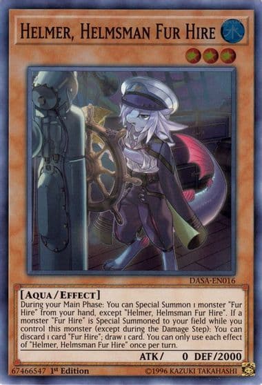 Helmer Helmsman Fur Hire Dark Saviors Yu-Gi-Oh! card