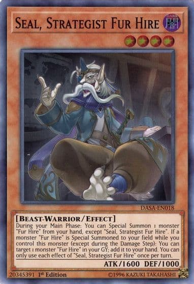 Seal Strategist Fur Hire Dark Saviors Yu-Gi-Oh! card