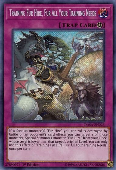 Training Fur Hire Fur All Your Training Needs Dark Saviors Yu-Gi-Oh! card