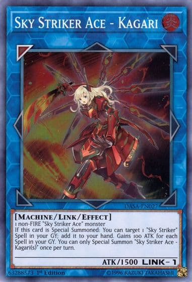 Sky Striker Ace Kagari Dark Saviors Yu-Gi-Oh! card