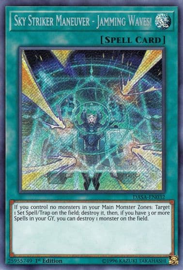 Sky Striker Maneuver Jamming Waves Dark Saviors Yu-Gi-Oh! card