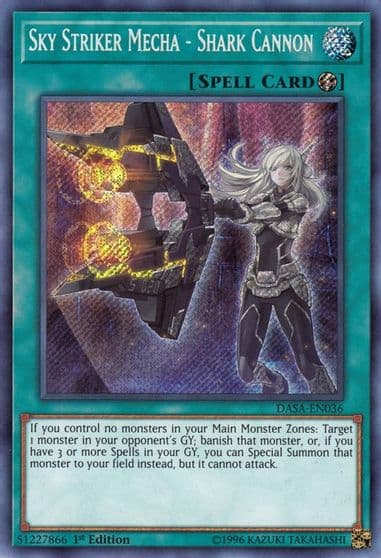 Sky Striker Mecha Shark Cannon Dark Saviors Yu-Gi-Oh! card