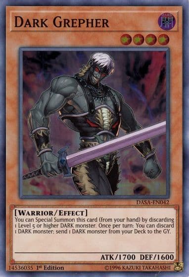 Dark Grepher Dark Saviors Yu-Gi-Oh! card