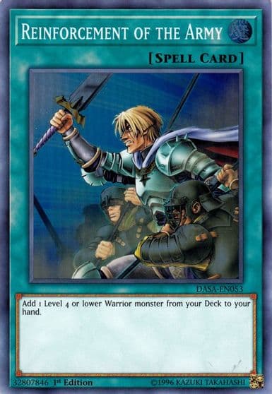 Reinforcement of the Army Dark Saviors Yu-Gi-Oh! card