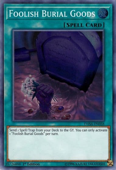 Foolish Burial Goods Dark Saviors Yu-Gi-Oh! card