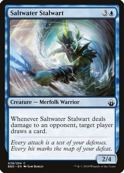 Saltwater Stalwart Battlebond Magic card