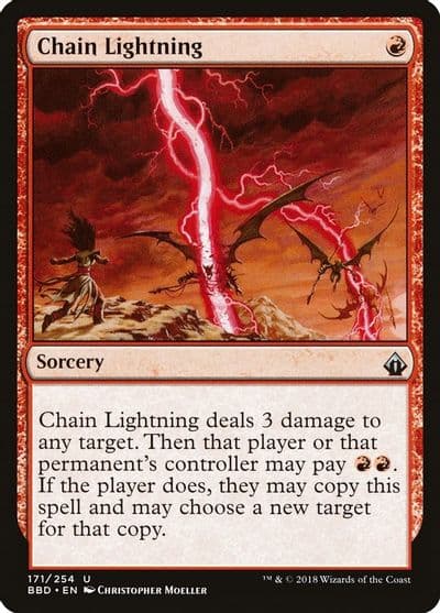 Chain Lightning Battlebond Magic card