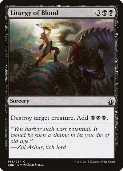 Liturgy of Blood Battlebond Magic card