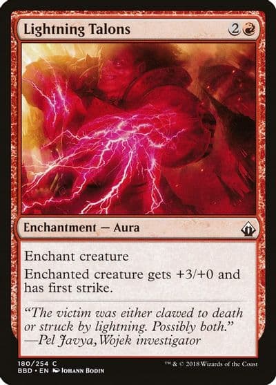 Lightning Talons Battlebond Magic card