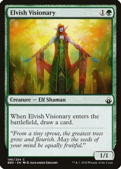 Elvish Visionary Battlebond Magic card