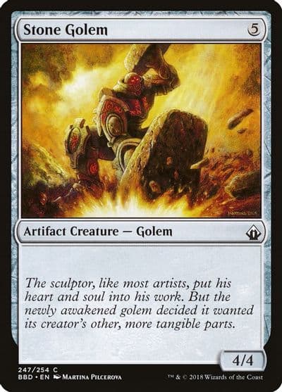 Stone Golem Battlebond Magic card