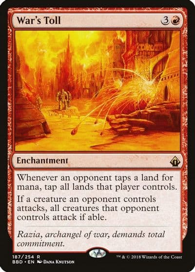 Wars Toll Battlebond Magic card